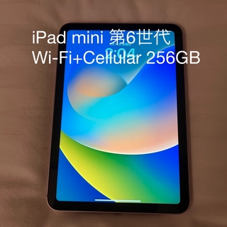 アイパッド(iPad)のiPad mini 第6世代 Wi-Fi+Cellular 256GB ピンク(タブレット)
