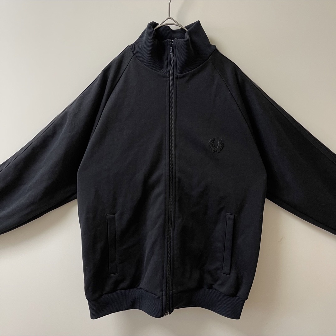 超美品90s】フレッドペリー トラックジャケットジャージ 漆黒ブラック月桂樹