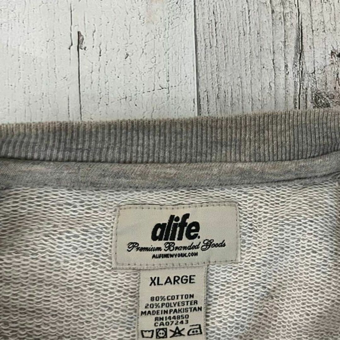 ALIFE(エーライフ)の大人気の総柄スウェット♪☆ALIFE 総ロゴ　エーライフ　XL ロゴ　刺繍 メンズのトップス(スウェット)の商品写真