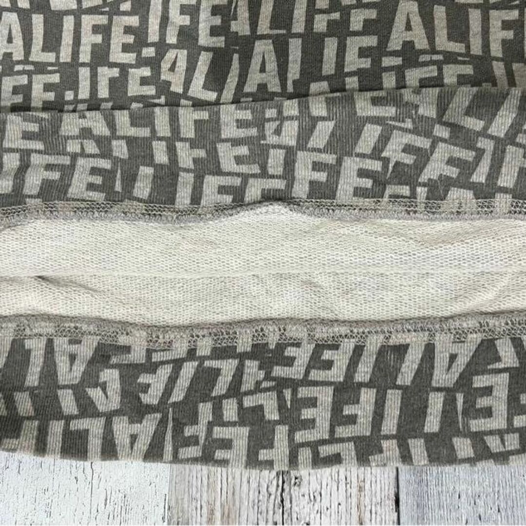 ALIFE(エーライフ)の大人気の総柄スウェット♪☆ALIFE 総ロゴ　エーライフ　XL ロゴ　刺繍 メンズのトップス(スウェット)の商品写真