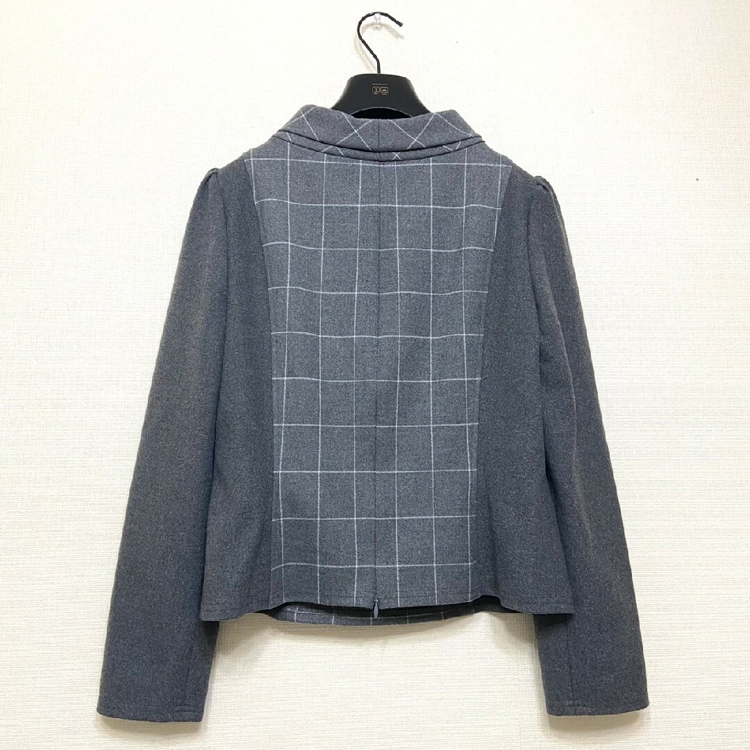 タグ付極美品 エムズグレイシー セットアップ ワンピース チェック リボン 40