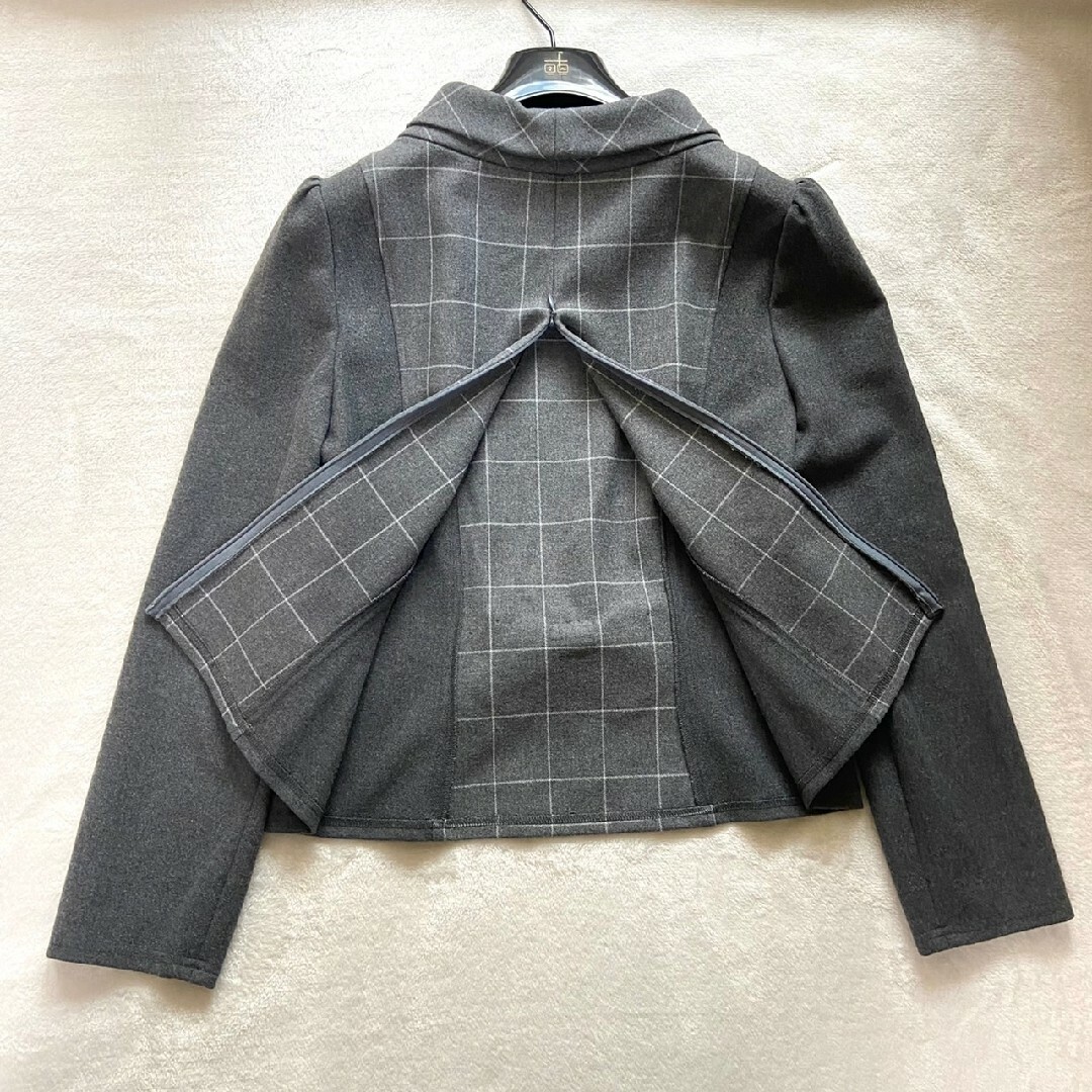 タグ付極美品 エムズグレイシー セットアップ ワンピース チェック リボン 40