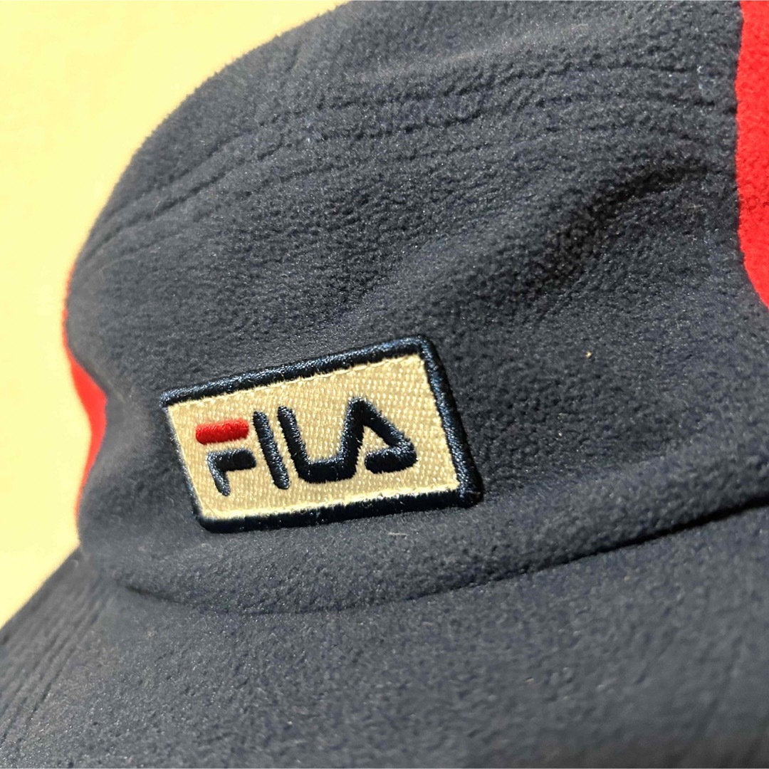 FILA(フィラ)のメンズ レディース FILAフィラ 古着フリースジェットキャップ 中国製 メンズの帽子(キャップ)の商品写真