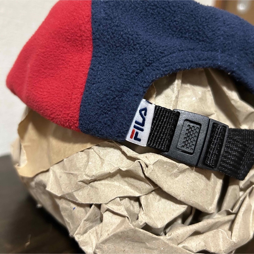 FILA(フィラ)のメンズ レディース FILAフィラ 古着フリースジェットキャップ 中国製 メンズの帽子(キャップ)の商品写真