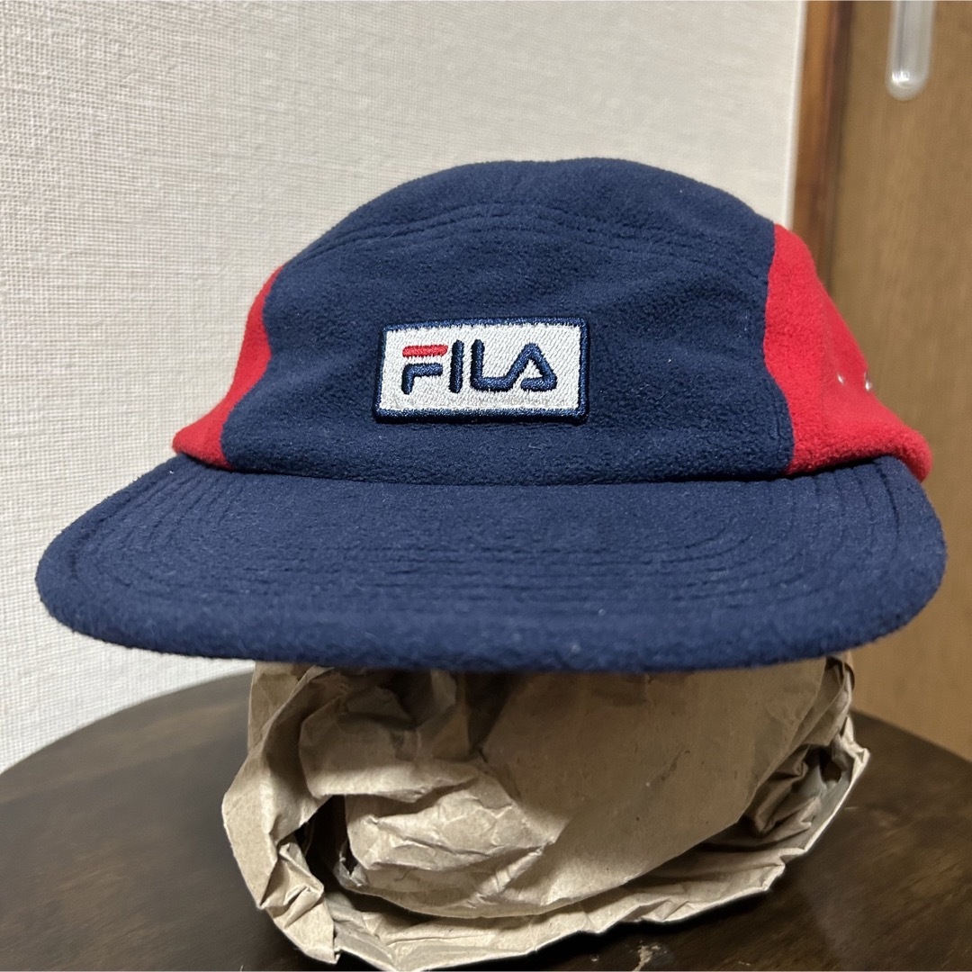 FILA(フィラ)のメンズ レディース FILAフィラ 古着フリースジェットキャップ 中国製 メンズの帽子(キャップ)の商品写真