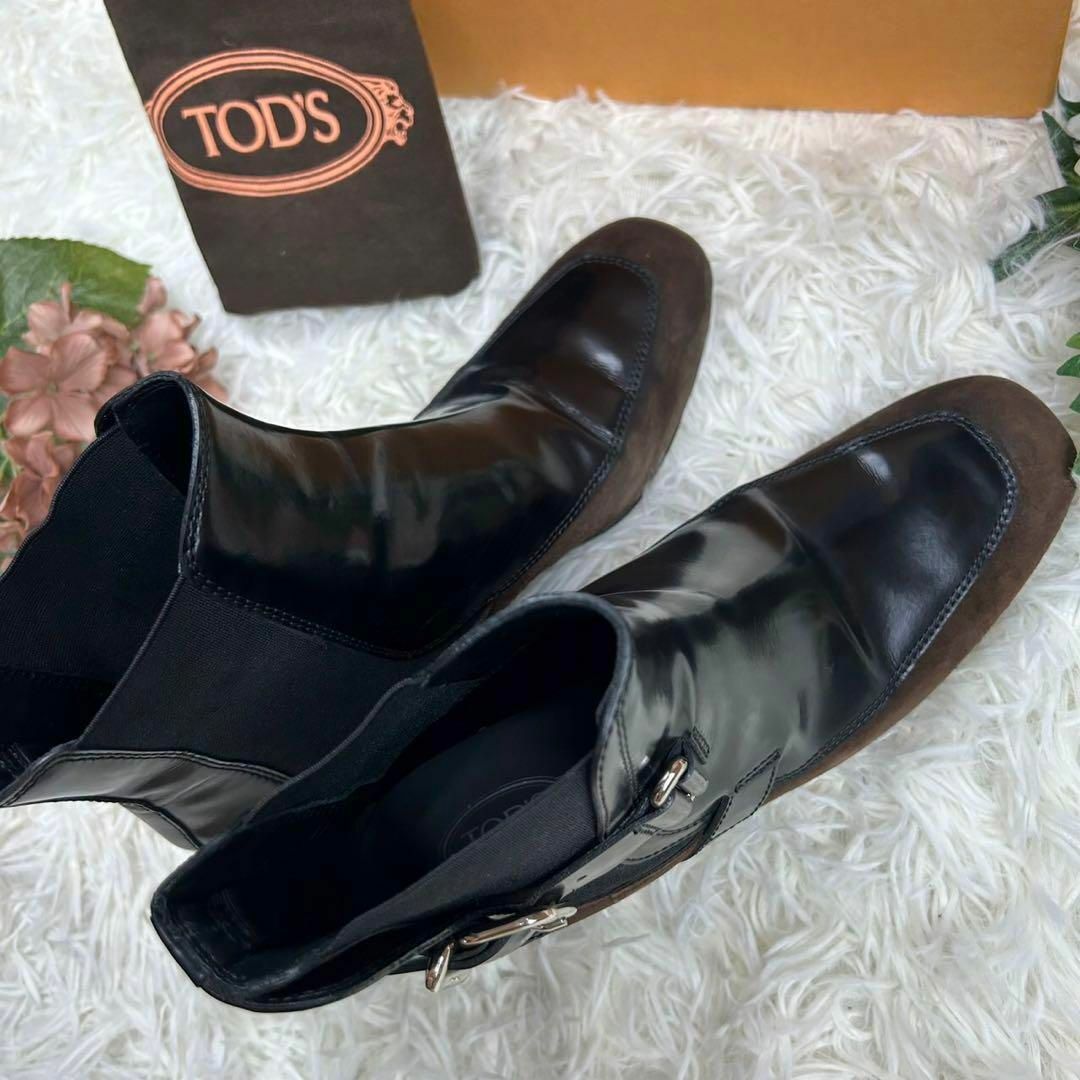 TOD'S トッズ 箱付き ショート ブーツ 靴 レザー レディース スエード 9