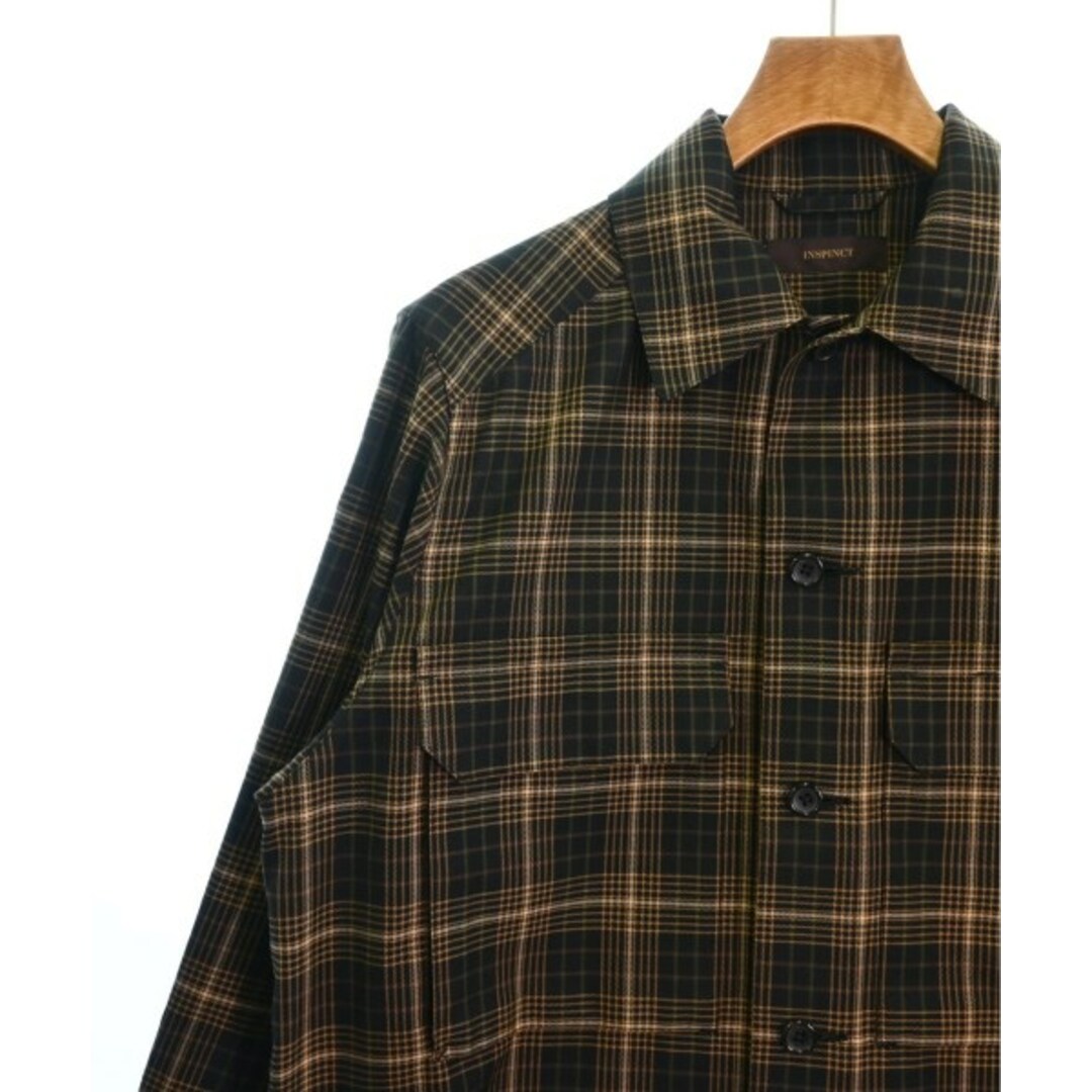 INSPINCT カジュアルシャツ 2(M位) 黒xベージュx緑等(チェック) 【古着】【中古】 メンズのトップス(シャツ)の商品写真