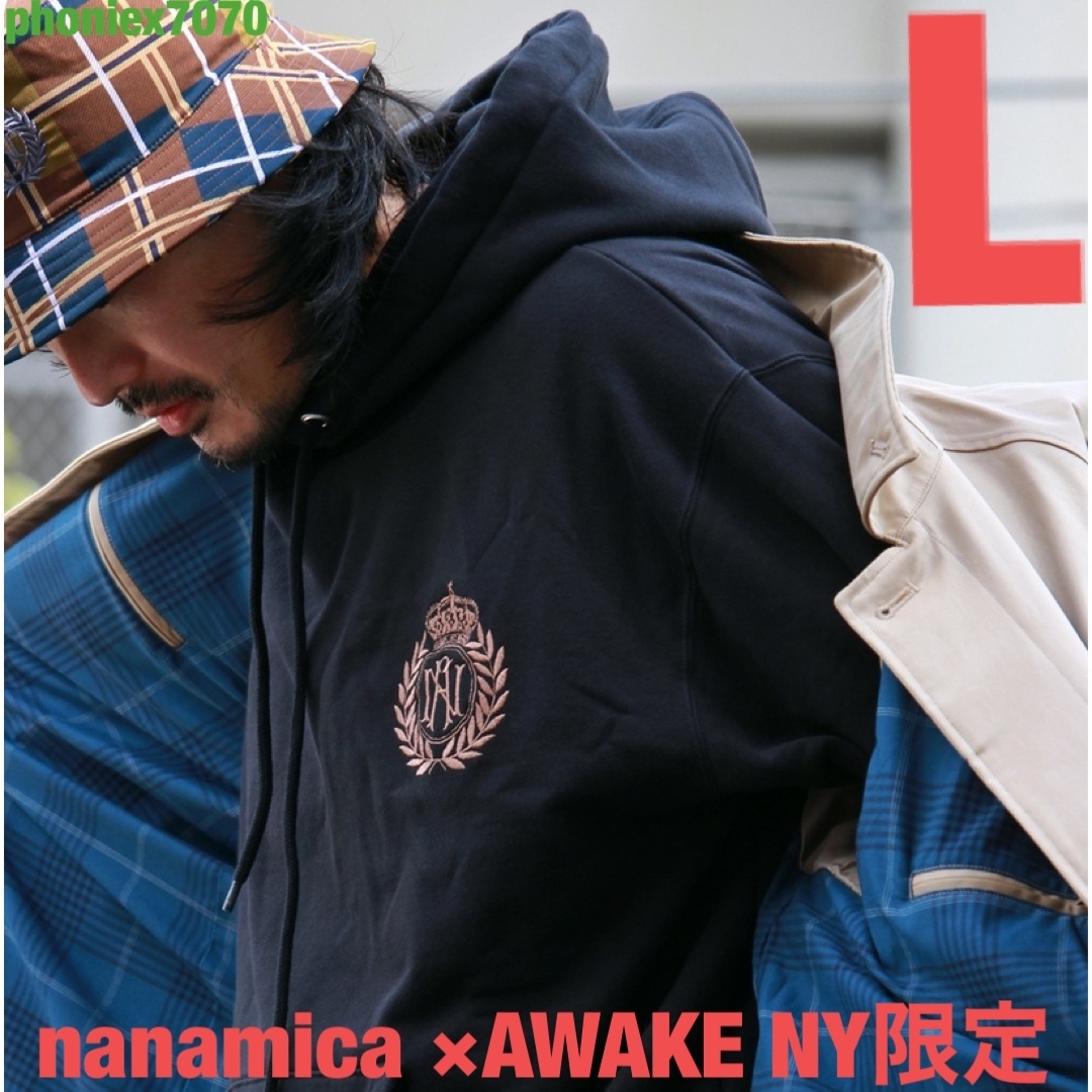 【nanamica × AWAKE NY】フーデッドプルオーバースウェット【L】