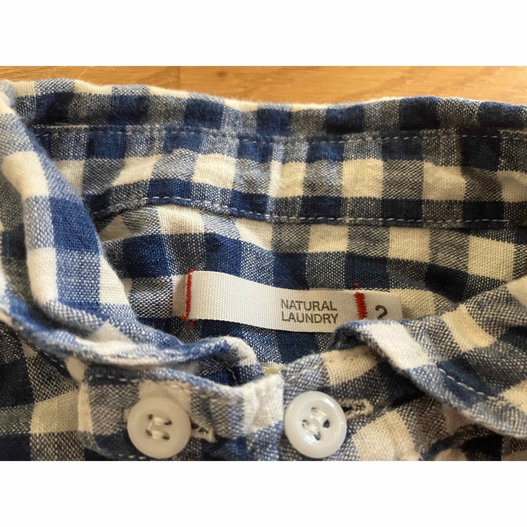 NATURAL LAUNDRY(ナチュラルランドリー)の長袖ギンガムチェックシャツ　NATURAL RAUNDRY レディースのトップス(シャツ/ブラウス(長袖/七分))の商品写真