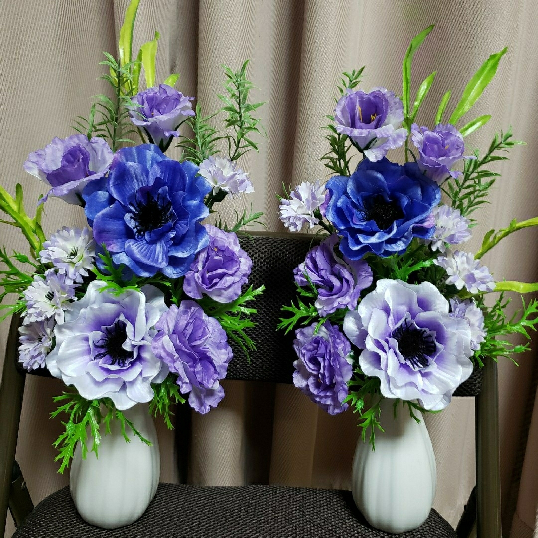 御供え花 花器付き アネモネアレンジ ドロンジョ様専用ページの通販 by
