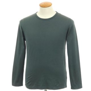 サンスペル(SUNSPEL)の【中古】サンスペル SUNSPEL コットン クルーネック 長袖 Ｔシャツ フォレストグリーン【サイズM】【メンズ】(Tシャツ/カットソー(七分/長袖))