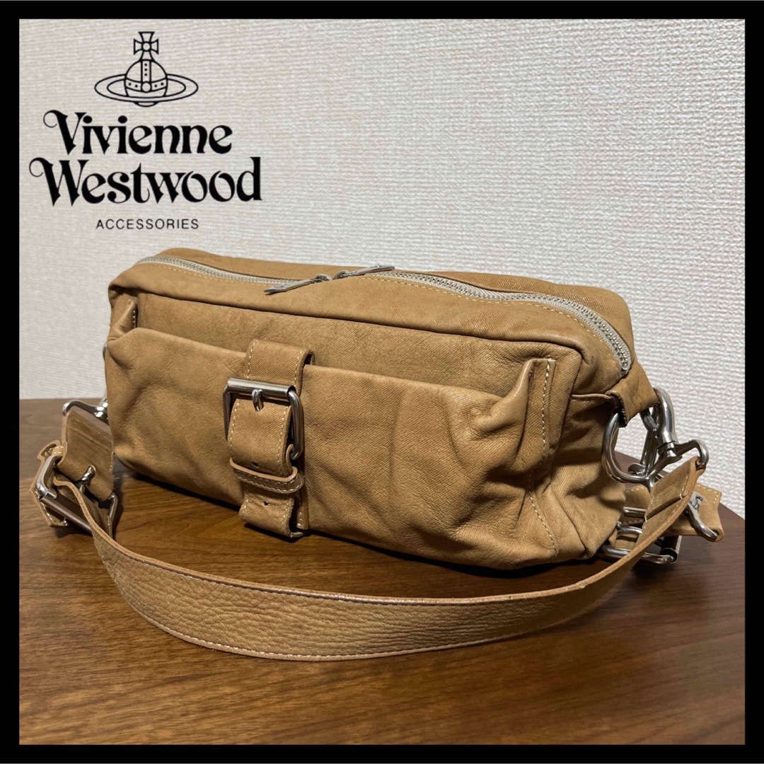 【希少】y2k ヴィヴィアンウエストウッド 浅型 ベルト ハンドバッグ