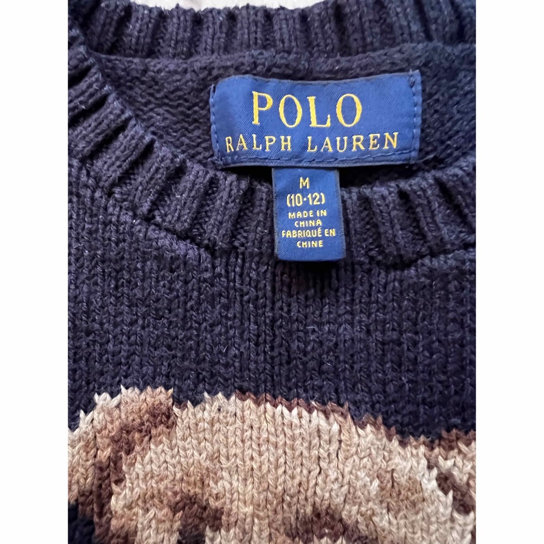 POLO RALPH LAUREN(ポロラルフローレン)のラルフローレン ポロベア ニット　セーター　10-12歳 キッズ/ベビー/マタニティのキッズ服男の子用(90cm~)(ニット)の商品写真