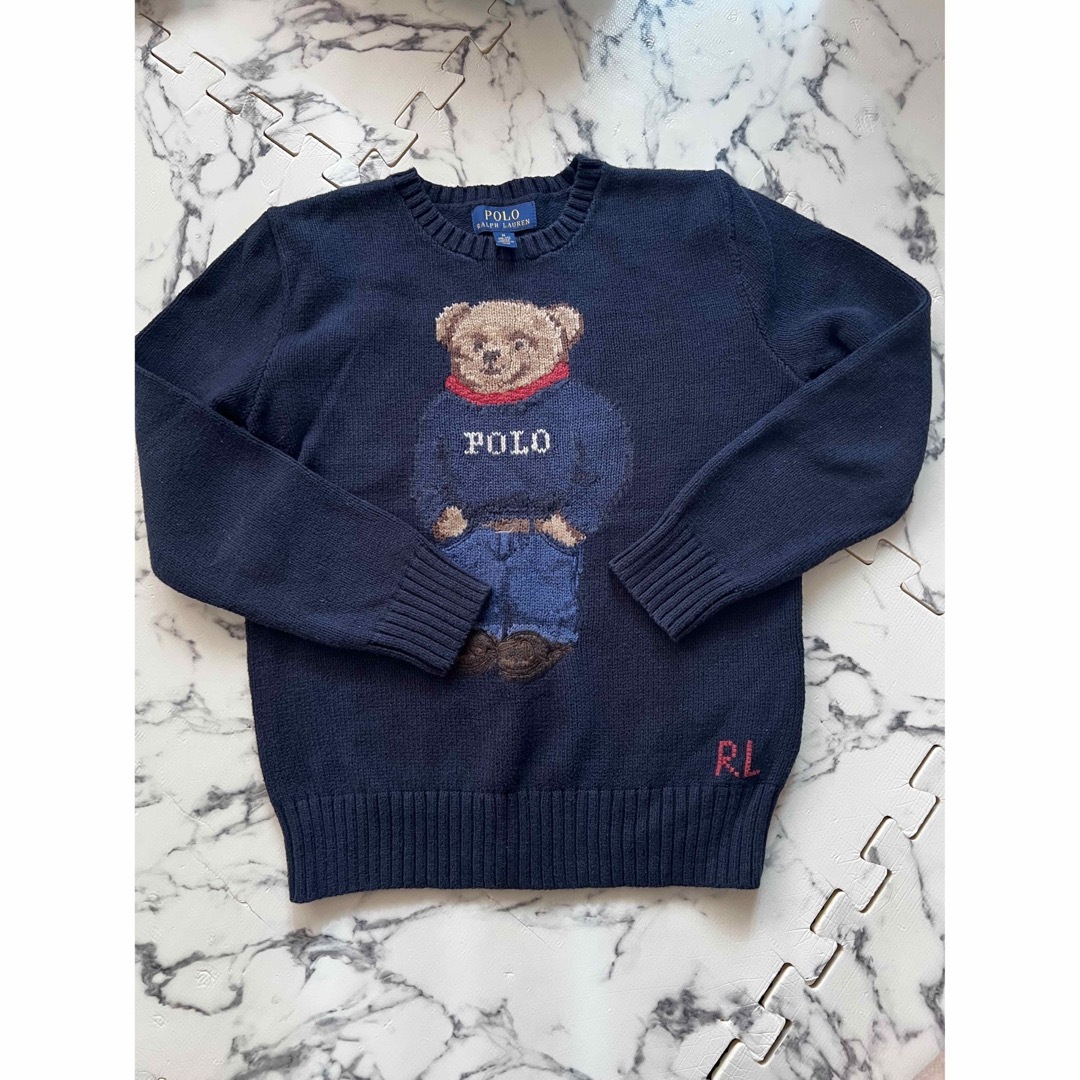 POLO RALPH LAUREN(ポロラルフローレン)のラルフローレン ポロベア ニット　セーター　10-12歳 キッズ/ベビー/マタニティのキッズ服男の子用(90cm~)(ニット)の商品写真