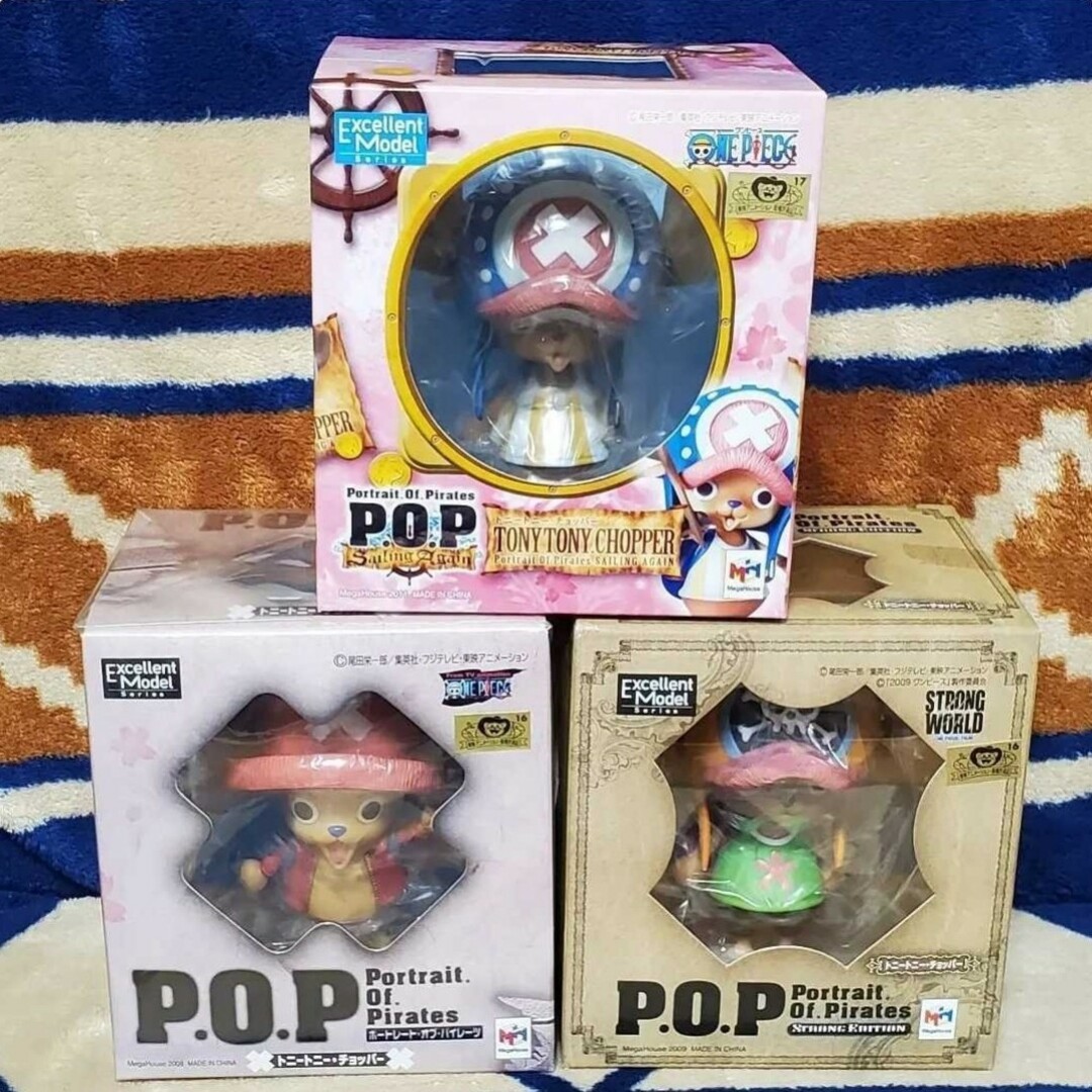 ワンピースPOPフィギュア 3体セット 正規品 未開封-