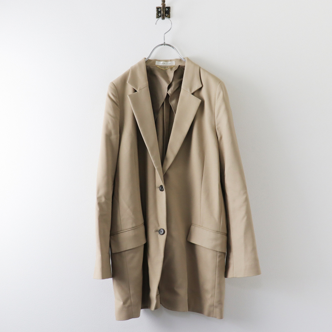 DEUXIEME CLASSE(ドゥーズィエムクラス)の2021SS ドゥーズィエムクラス MUSE de Deuxieme Classe Col Pierrot SINGLE JACKET/ベージュ シングルジャケット【2400013542487】 レディースのジャケット/アウター(テーラードジャケット)の商品写真