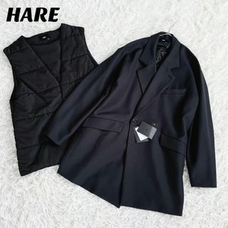 HARE - 未使用品 極美品 HARE ハレ ステンカラーコート ダウンベスト付