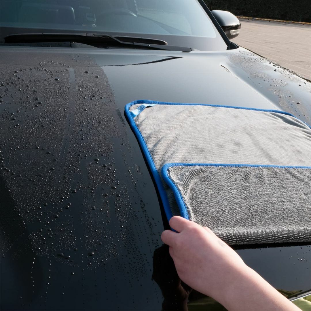 【サイズ:50x60cm】SHSCLY マイクロファイバー洗車タオル 超吸水クリ