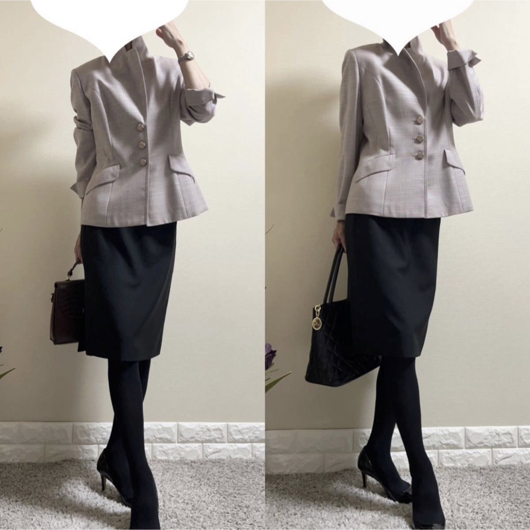 leilian - 極美品!レリアン ROCHAS 高級 ツイードジャケット 11 L XL