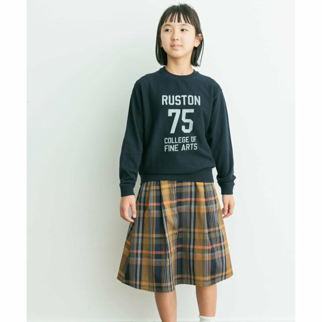 URBAN RESEARCH DOORS(アーバンリサーチドアーズ)の【NVY×ORG】『親子リンク』カラーチェックスカート(KIDS) キッズ/ベビー/マタニティのキッズ服女の子用(90cm~)(パンツ/スパッツ)の商品写真