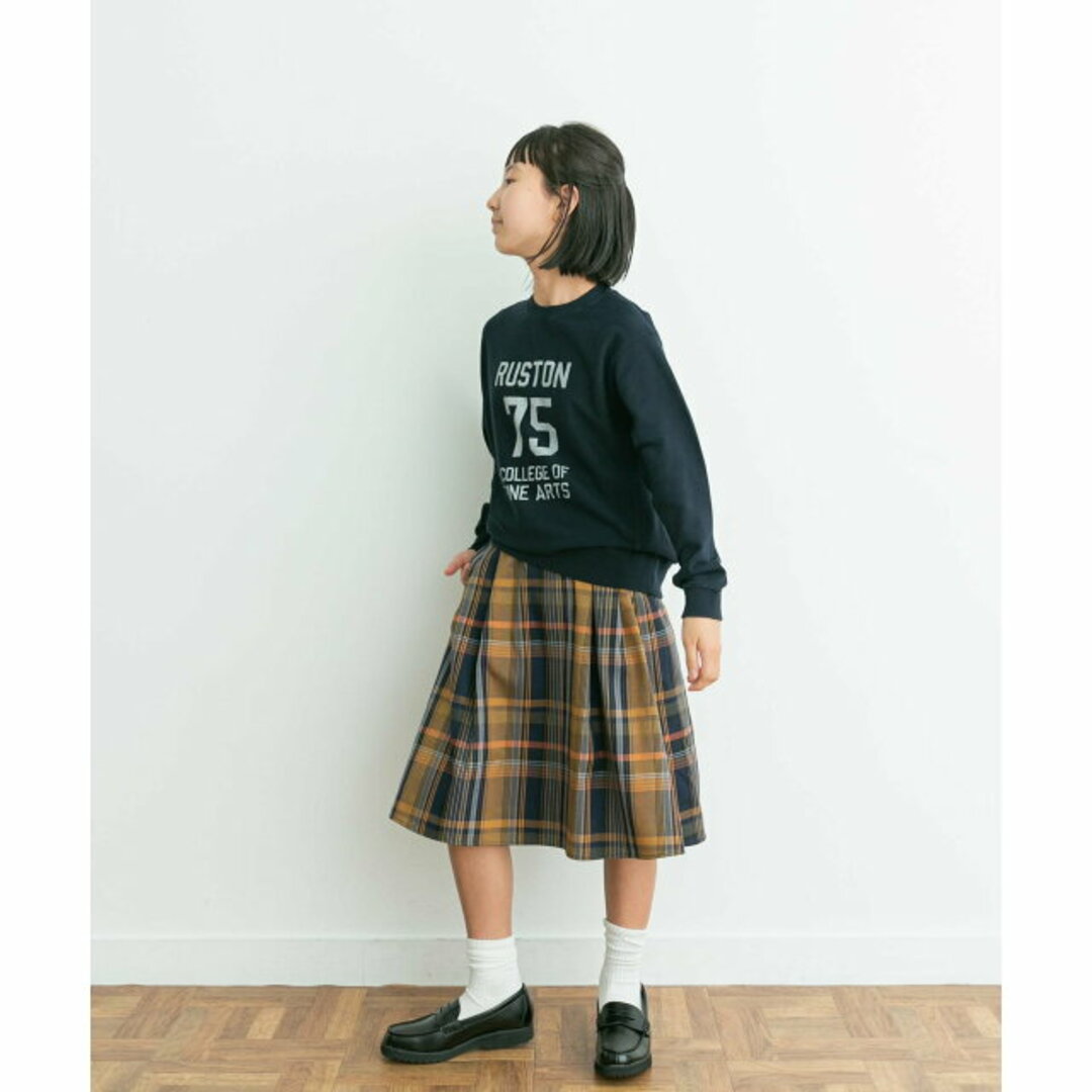 URBAN RESEARCH DOORS(アーバンリサーチドアーズ)の【NVY×ORG】『親子リンク』カラーチェックスカート(KIDS) キッズ/ベビー/マタニティのキッズ服女の子用(90cm~)(パンツ/スパッツ)の商品写真