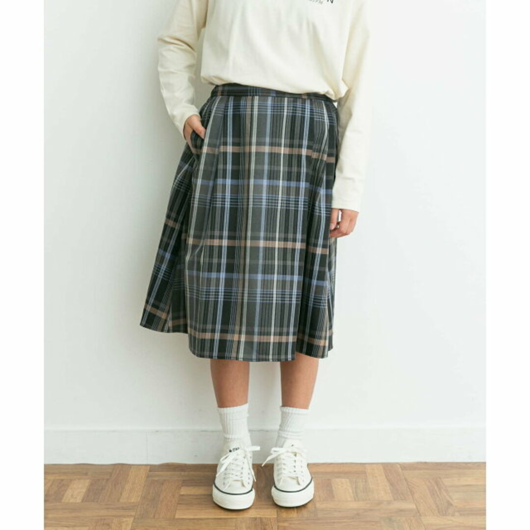 URBAN RESEARCH DOORS(アーバンリサーチドアーズ)の【NVY×ORG】『親子リンク』カラーチェックスカート(KIDS) キッズ/ベビー/マタニティのキッズ服女の子用(90cm~)(パンツ/スパッツ)の商品写真