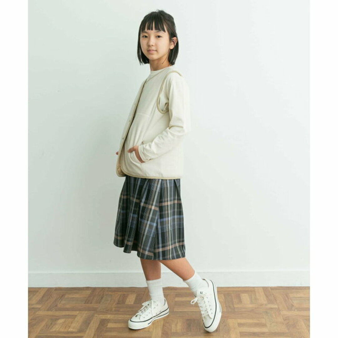 URBAN RESEARCH DOORS(アーバンリサーチドアーズ)の【NVY×ORG】『親子リンク』カラーチェックスカート(KIDS) キッズ/ベビー/マタニティのキッズ服女の子用(90cm~)(パンツ/スパッツ)の商品写真