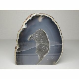 ジオード㊻・607g 瑪瑙 水晶 原石 鑑賞石 自然石 鉱石 誕生石(その他)