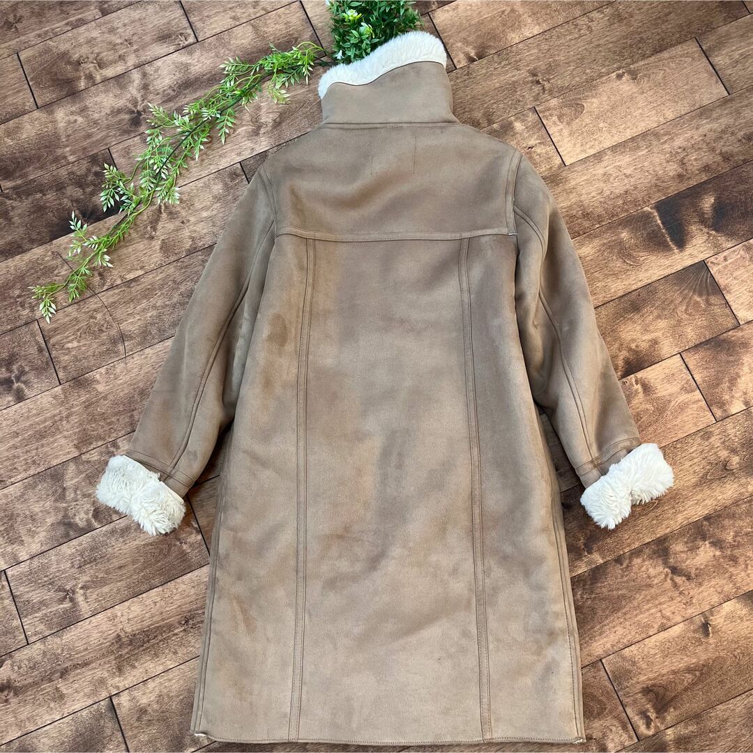 ZARA ザラ ファー ボアジャケット フェイク ムートン ロング コート