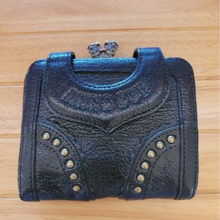 アナスイ(ANNA SUI)の美品　アナスイ　二つ折財布　黒(財布)