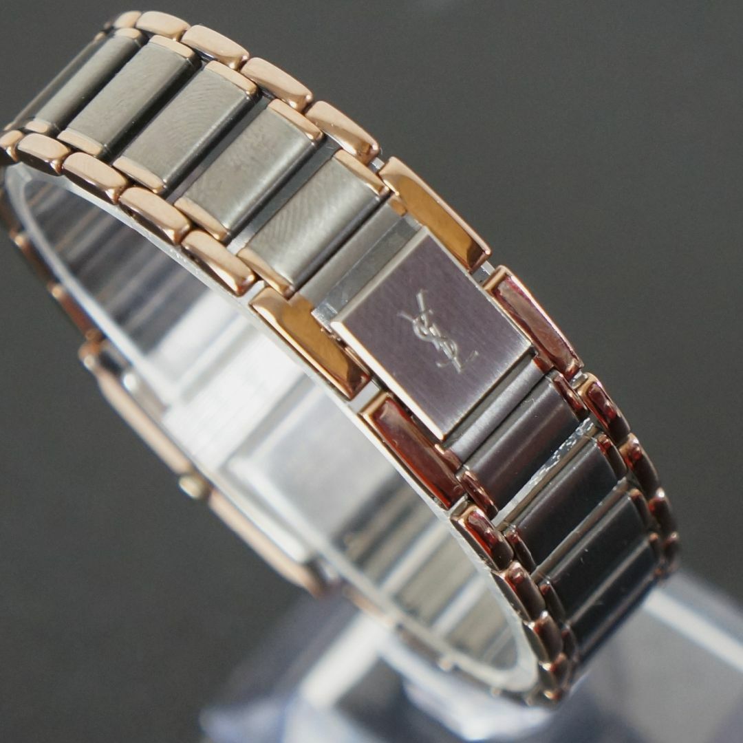 Yves Saint Laurent(イヴサンローラン)の【稼働美品】イブ　サンローラン　レディース腕時計　希少コンビカラー　電池交換済 レディースのファッション小物(腕時計)の商品写真