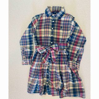 ポロラルフローレン(POLO RALPH LAUREN)の【POLO】チェック柄ワンピース 7(130cm)(ワンピース)