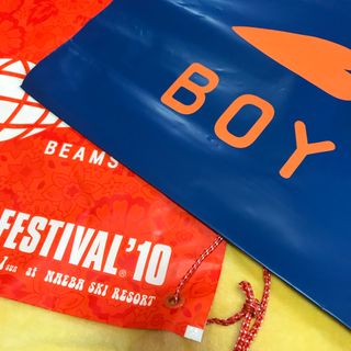 ビームスボーイ(BEAMS BOY)のショップビニール袋　2枚　beams boy FUJIrock(ショップ袋)