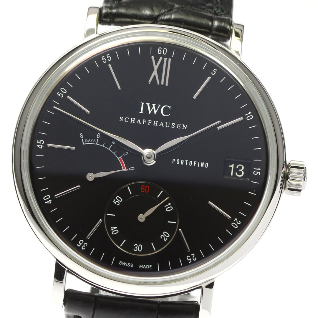 IWC IWC SCHAFFHAUSEN IW510102 ポートフィノ ハンドワインド 8デイズ 手巻き メンズ 美品 保証書付き_775041