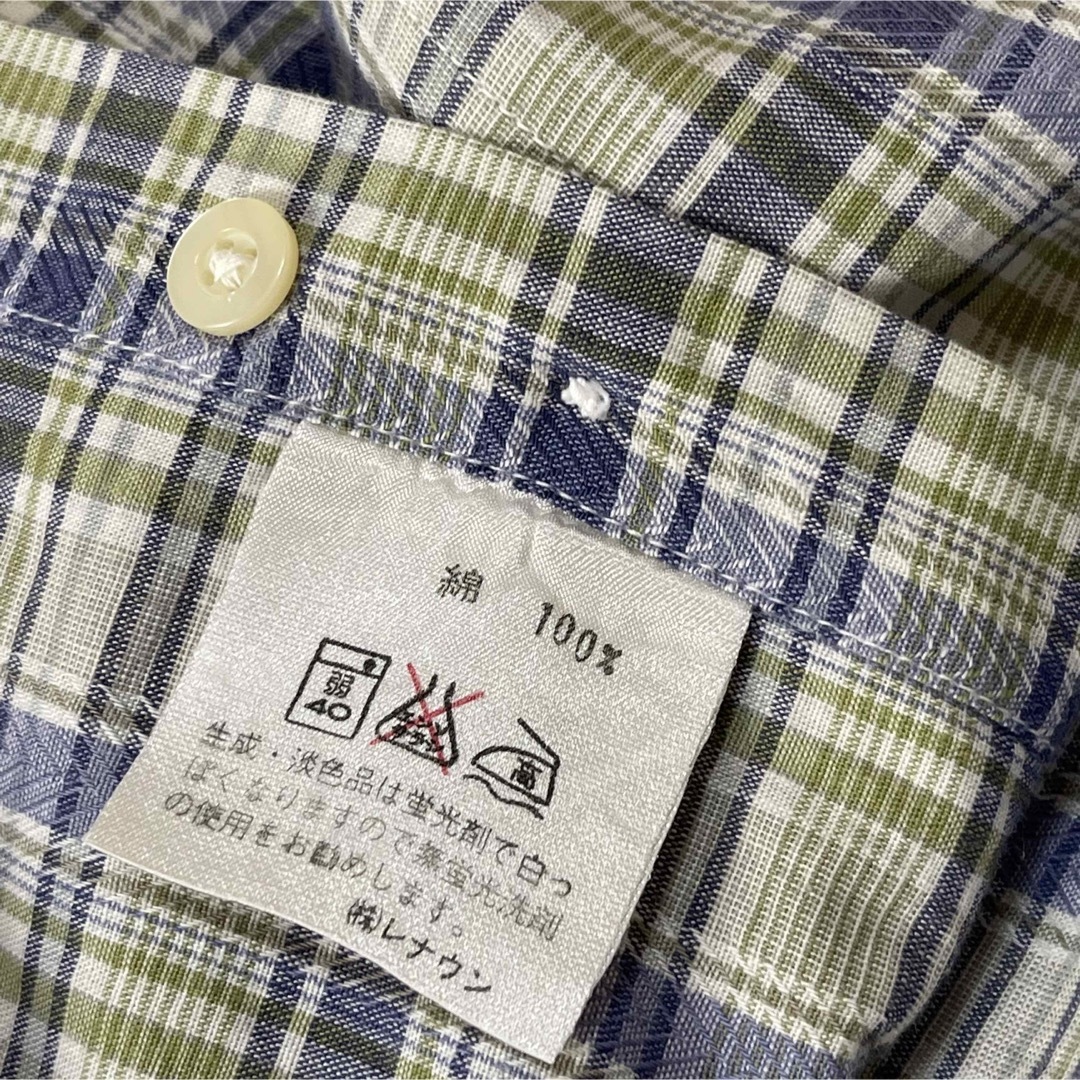 SIMPLE LIFE(シンプルライフ)の美品　レナウン　シンプルオブライフ　タータンチェック　綿シャツ メンズのトップス(シャツ)の商品写真