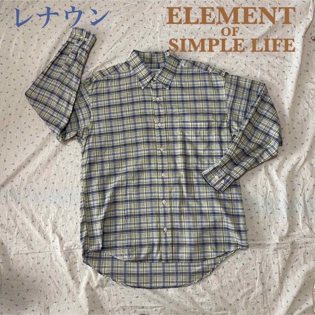 SIMPLE LIFE(シンプルライフ)の美品　レナウン　シンプルオブライフ　タータンチェック　綿シャツ メンズのトップス(シャツ)の商品写真