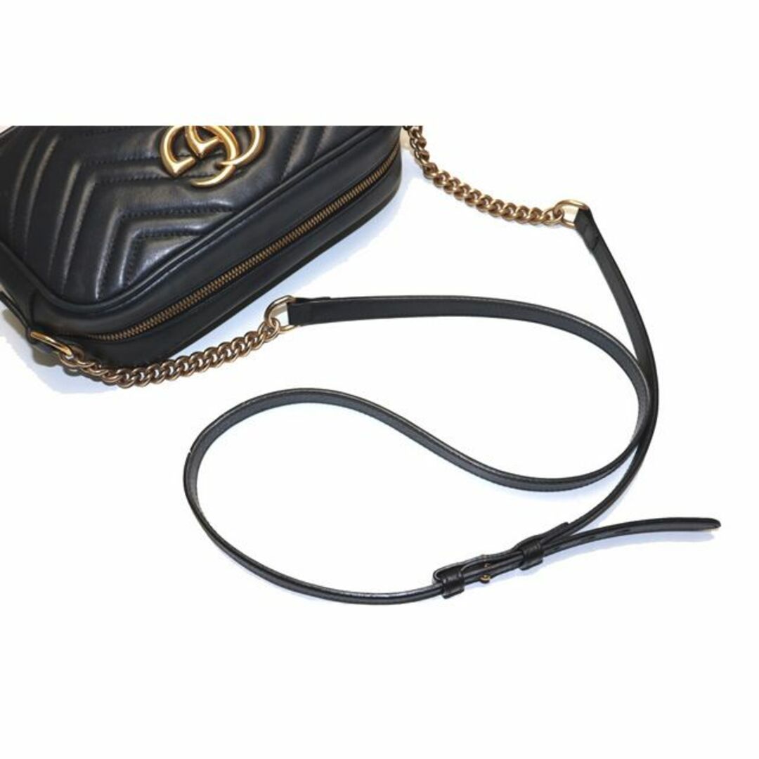 GUCCI GGマーモント チェーンショルダーバッグ□09md210409871-