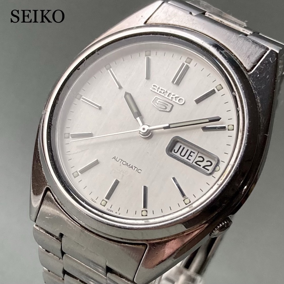 【動作品】セイコー 5 アンティーク 腕時計 1996年~ 自動巻き メンズ