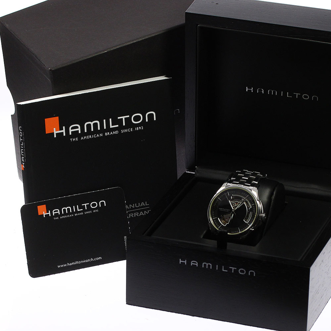 ハミルトン HAMILTON H325650 ジャズマスター ビューマチック オープンハート 自動巻き メンズ 箱・保証書付き_774757