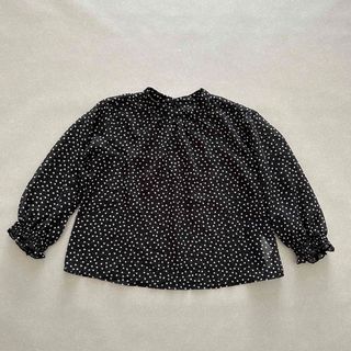 セブンデイズサンデイ(SEVENDAYS=SUNDAY)のSEVENDAYS=SUNDAY  ブラウス　シアー　ドット　110  子供服(ブラウス)