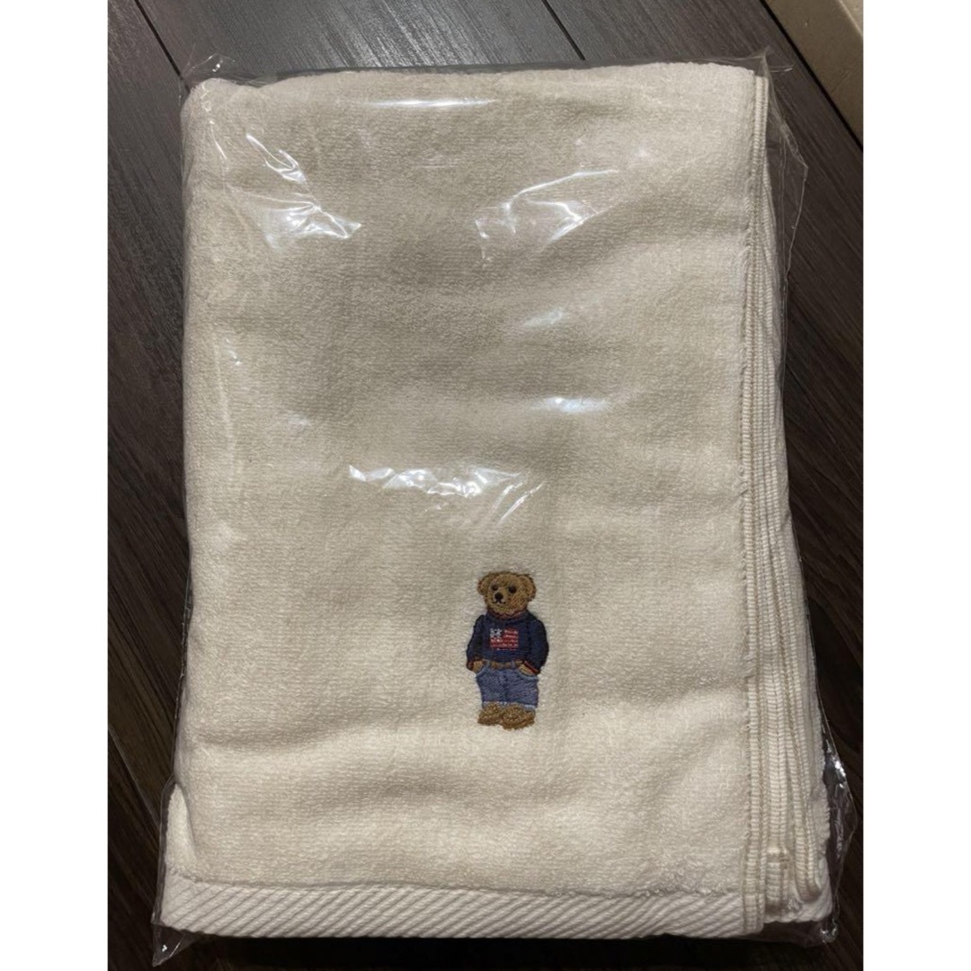 POLO RALPH LAUREN(ポロラルフローレン)の新品　ラルフローレン　ポロベア　バスタオル インテリア/住まい/日用品の日用品/生活雑貨/旅行(タオル/バス用品)の商品写真