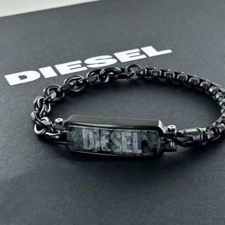 ディーゼル(DIESEL)のディーゼル ブレスレット メンズ ブランド おしゃれ ステンレス ブラック 結婚式 記念日 プレゼント ギフト 贈り物 男性 プレゼント 父親 誕生日プレゼント DIESEL(ブレスレット)