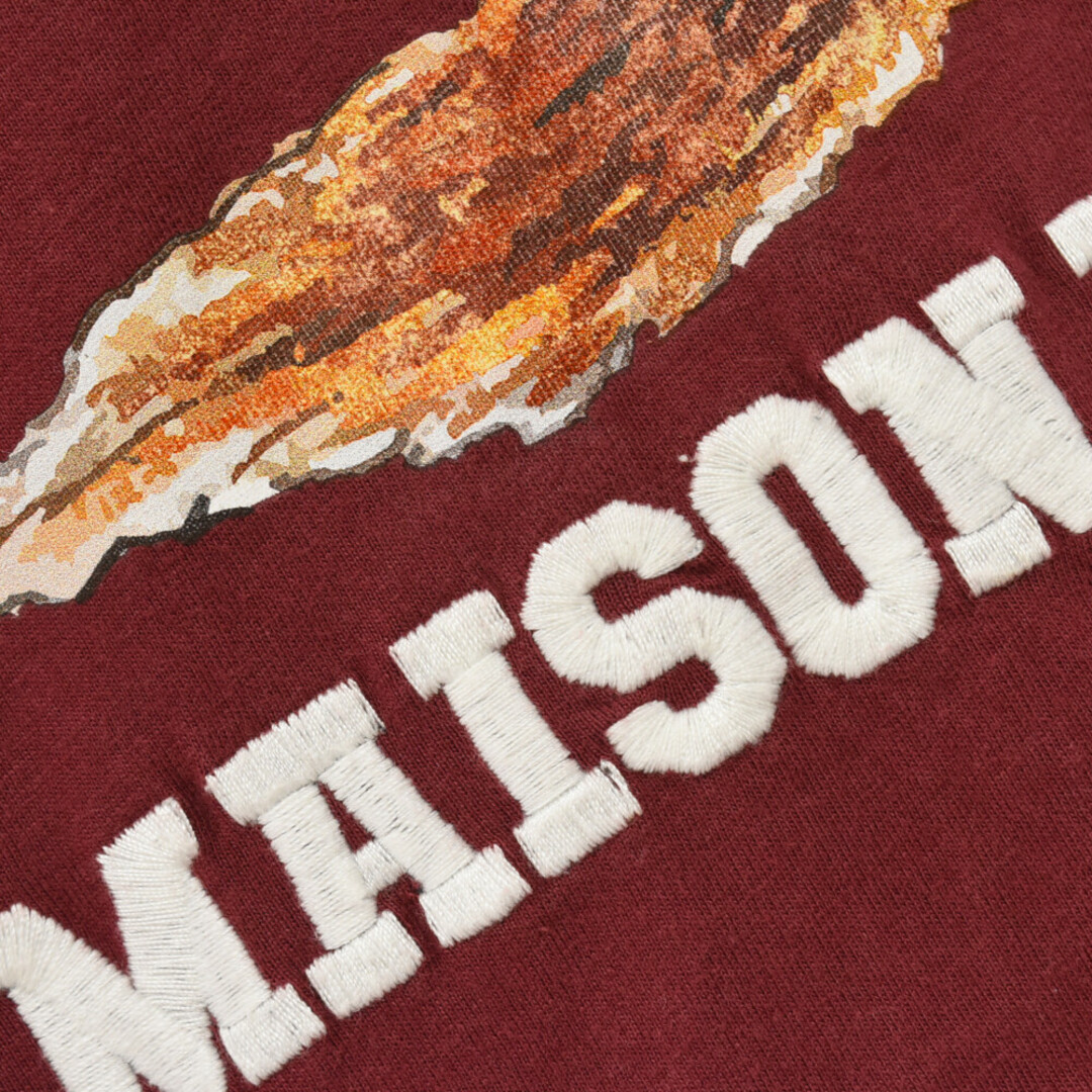 MAISON KITSUNE'(メゾンキツネ)のMAISON KITSUNE メゾンキツネ Dressed Fox ロゴ刺繍 半袖 Tシャツ レッド メンズのトップス(Tシャツ/カットソー(半袖/袖なし))の商品写真