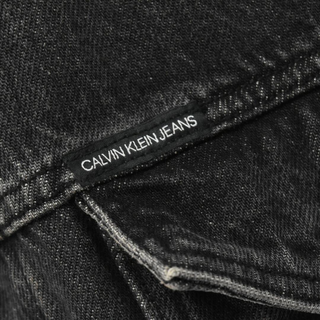 Calvin Klein(カルバンクライン)のCalvin Klein カルバンクライン オーバーサイズ ルーズフィット デニムジャケット トラッカージャケット ブラック メンズのジャケット/アウター(Gジャン/デニムジャケット)の商品写真