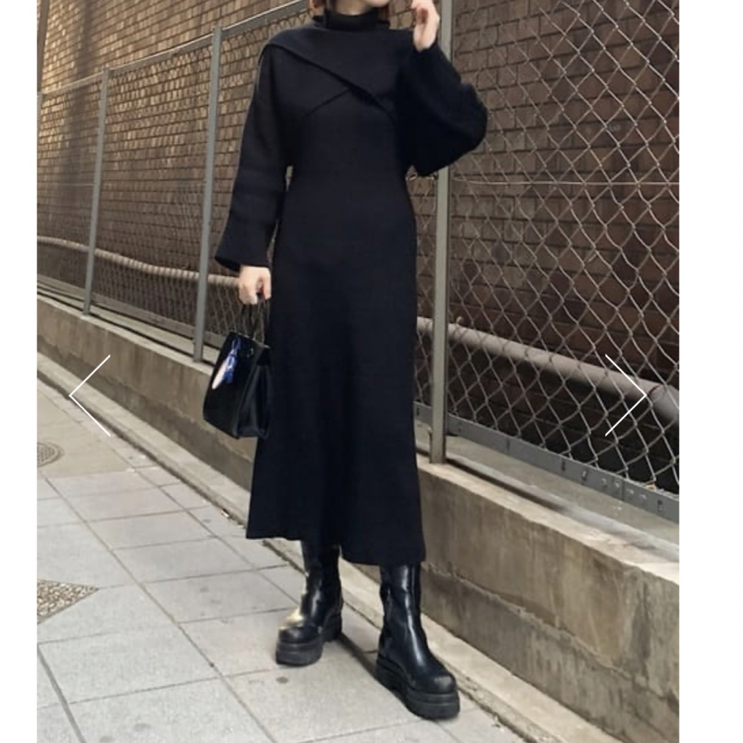 moussy - moussy SWITCHING RIB KNIT ドレスの通販 by まるまる's shop