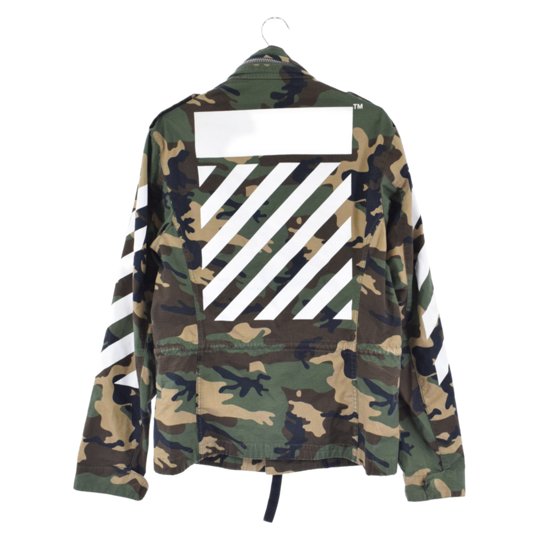 OFF-WHITE オフホワイト CAMOEULAGE M65 ALL OVER WHITE カモフラージュバックバイアスプリントフィールドジャケット カーキ