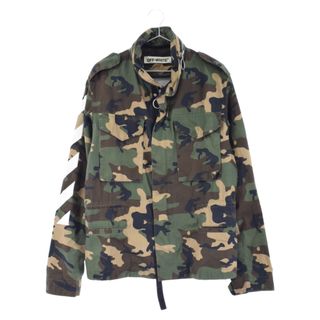 OFF-WHITE オフホワイト CAMOEULAGE M65 ALL OVER WHITE カモフラージュバックバイアスプリントフィールドジャケット カーキ