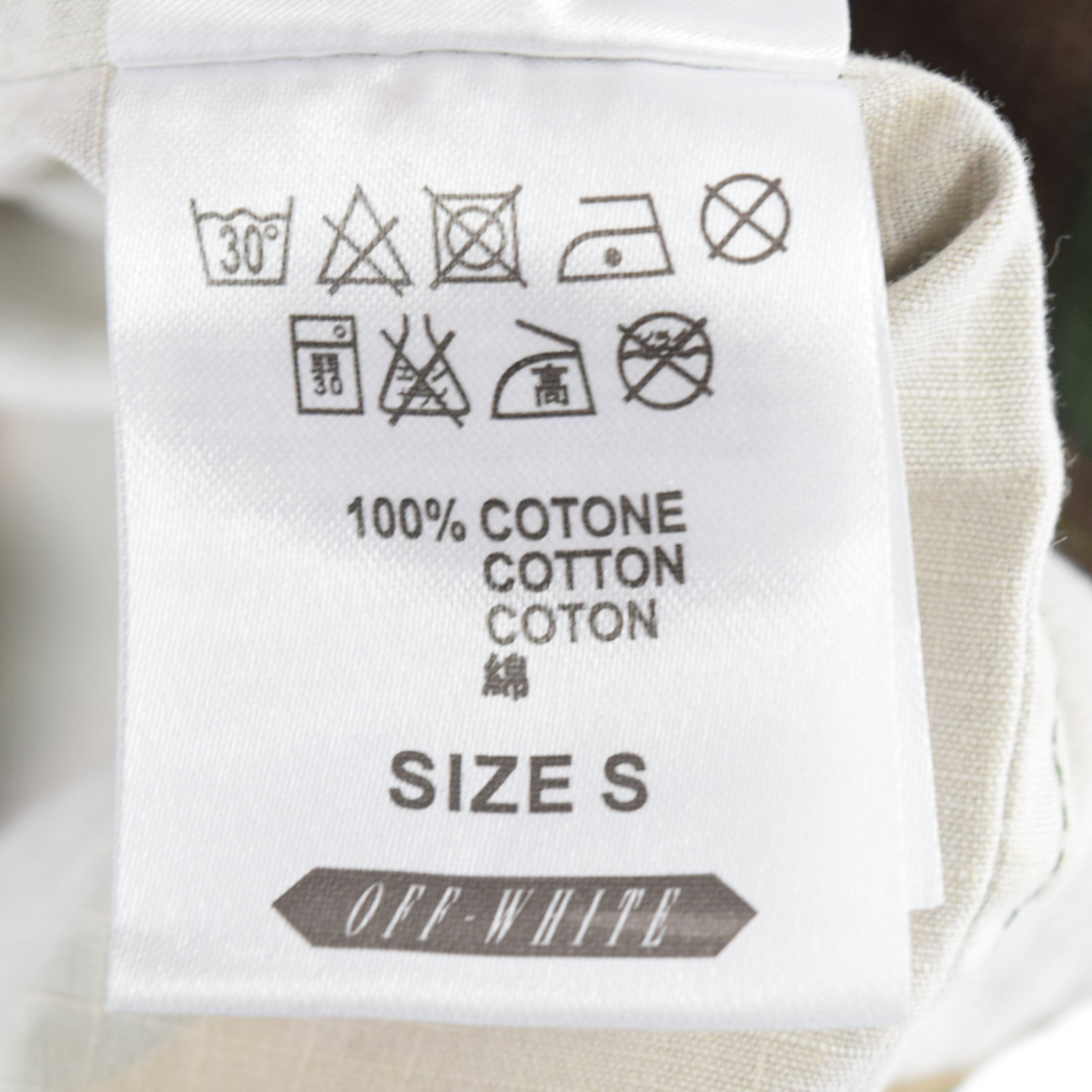 OFF-WHITE オフホワイト CAMOEULAGE M65 ALL OVER WHITE アームワッペン付きカモフラージュバックフィールドジャケット カーキ