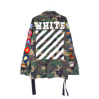 OFF-WHITE オフホワイト CAMOEULAGE M65 ALL OVER WHITE アームワッペン付きカモフラージュバックフィールドジャケット カーキ