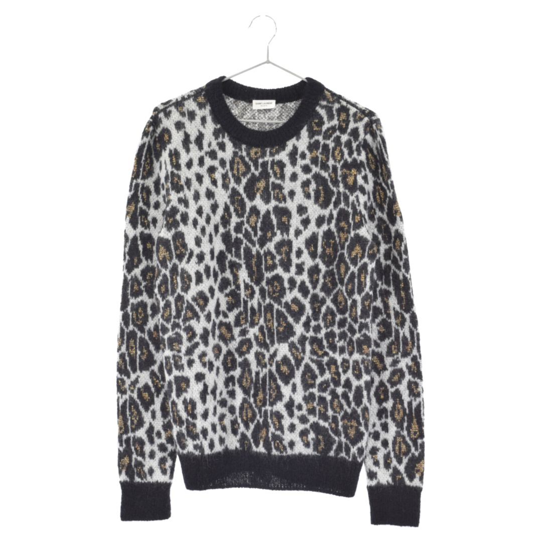 SAINT LAURENT PARIS サンローランパリ 15AW Leopard Mohair Knit 459938 Y1UC1 レオパードモヘアニットプルオーバーセーター